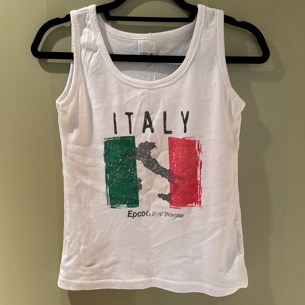 White Italy, Epcot, tank top size medium